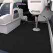 Marine Carpet - Velour Black - Boats Cars Caravans - Per Lineal Metre **See Description for Freight**